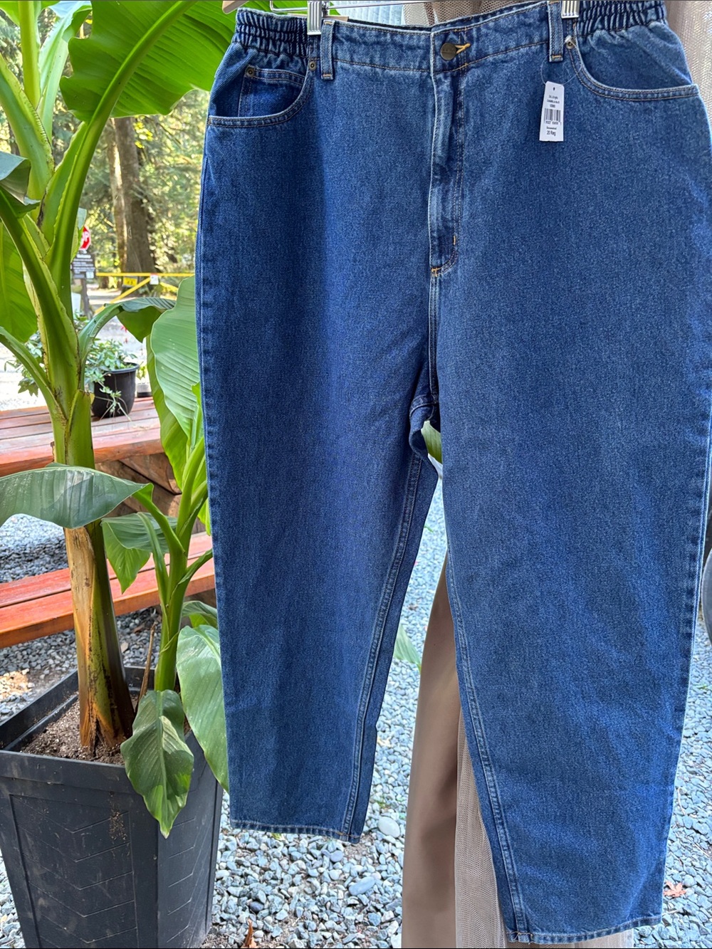 Ll Bean original relaxed Women's Jeans - Dark Blue Denim